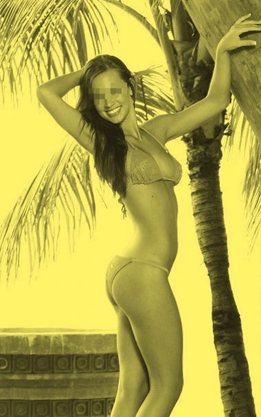 en la playa